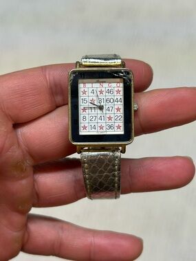 Vintage Ronica Bingo Card Watch (Needs Battery)